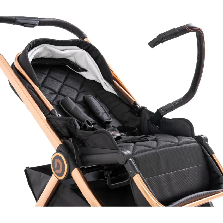 Duux Pro Max2  I-Size Çift Yönlü Kolay Katlanabilen Su Geçirmeyen Travel Sistem-Seyahat Sistem Bebek Arabası Yağmurluk Hediyeli Black - 27