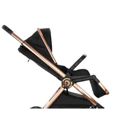 Duux Pro Max2  I-Size Çift Yönlü Kolay Katlanabilen Su Geçirmeyen Travel Sistem-Seyahat Sistem Bebek Arabası Yağmurluk Hediyeli Black - 16