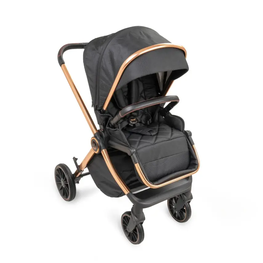 Duux Pro Max2  I-Size Çift Yönlü Kolay Katlanabilen Su Geçirmeyen Travel Sistem-Seyahat Sistem Bebek Arabası Yağmurluk Hediyeli Black - 23