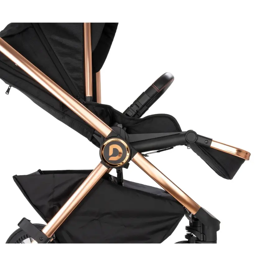 Duux Pro Max2  I-Size Çift Yönlü Kolay Katlanabilen Su Geçirmeyen Travel Sistem-Seyahat Sistem Bebek Arabası Yağmurluk Hediyeli Black - 5