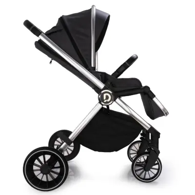 Duux Pro Max2  I-Size Çift Yönlü Kolay Katlanabilen Su Geçirmeyen Travel Sistem-Seyahat Sistem Bebek Arabası Yağmurluk Hediyeli Dark Grey - 7