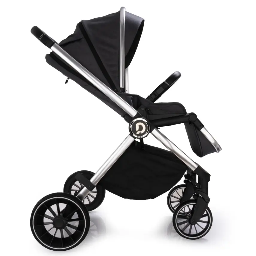 Duux Pro Max2  I-Size Çift Yönlü Kolay Katlanabilen Su Geçirmeyen Travel Sistem-Seyahat Sistem Bebek Arabası Yağmurluk Hediyeli Dark Grey - 7