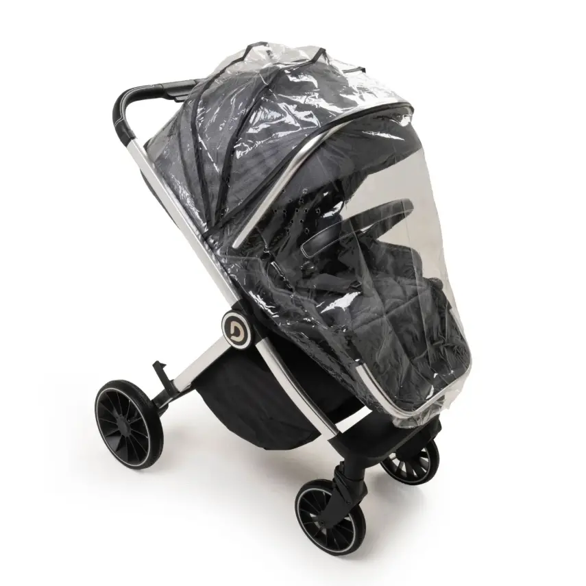 Duux Pro Max2  I-Size Çift Yönlü Kolay Katlanabilen Su Geçirmeyen Travel Sistem-Seyahat Sistem Bebek Arabası Yağmurluk Hediyeli Dark Grey - 21