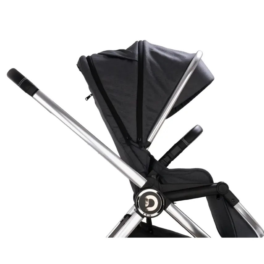 Duux Pro Max2  I-Size Çift Yönlü Kolay Katlanabilen Su Geçirmeyen Travel Sistem-Seyahat Sistem Bebek Arabası Yağmurluk Hediyeli Dark Grey - 9