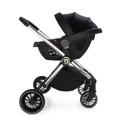 Duux Pro Max2  I-Size Çift Yönlü Kolay Katlanabilen Su Geçirmeyen Travel Sistem-Seyahat Sistem Bebek Arabası Yağmurluk Hediyeli Dark Grey - 4