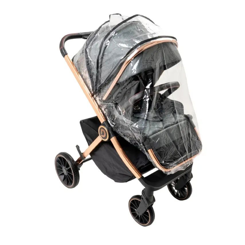 Duux Pro Max2  I-Size Çift Yönlü Kolay Katlanabilen Su Geçirmeyen Travel Sistem-Seyahat Sistem Bebek Arabası Yağmurluk Hediyeli Green - 9