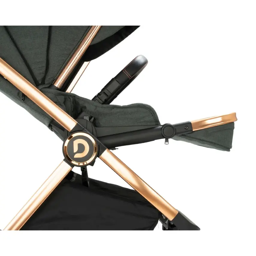 Duux Pro Max2  I-Size Çift Yönlü Kolay Katlanabilen Su Geçirmeyen Travel Sistem-Seyahat Sistem Bebek Arabası Yağmurluk Hediyeli Green - 13