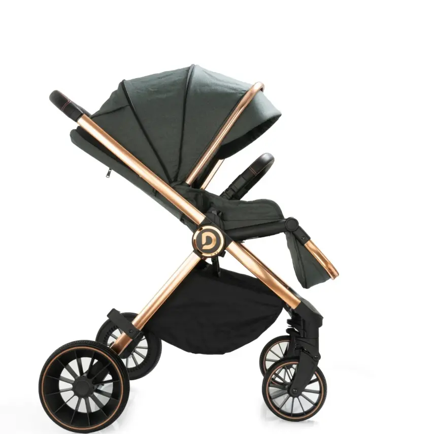 Duux Pro Max2  I-Size Çift Yönlü Kolay Katlanabilen Su Geçirmeyen Travel Sistem-Seyahat Sistem Bebek Arabası Yağmurluk Hediyeli Green - 17