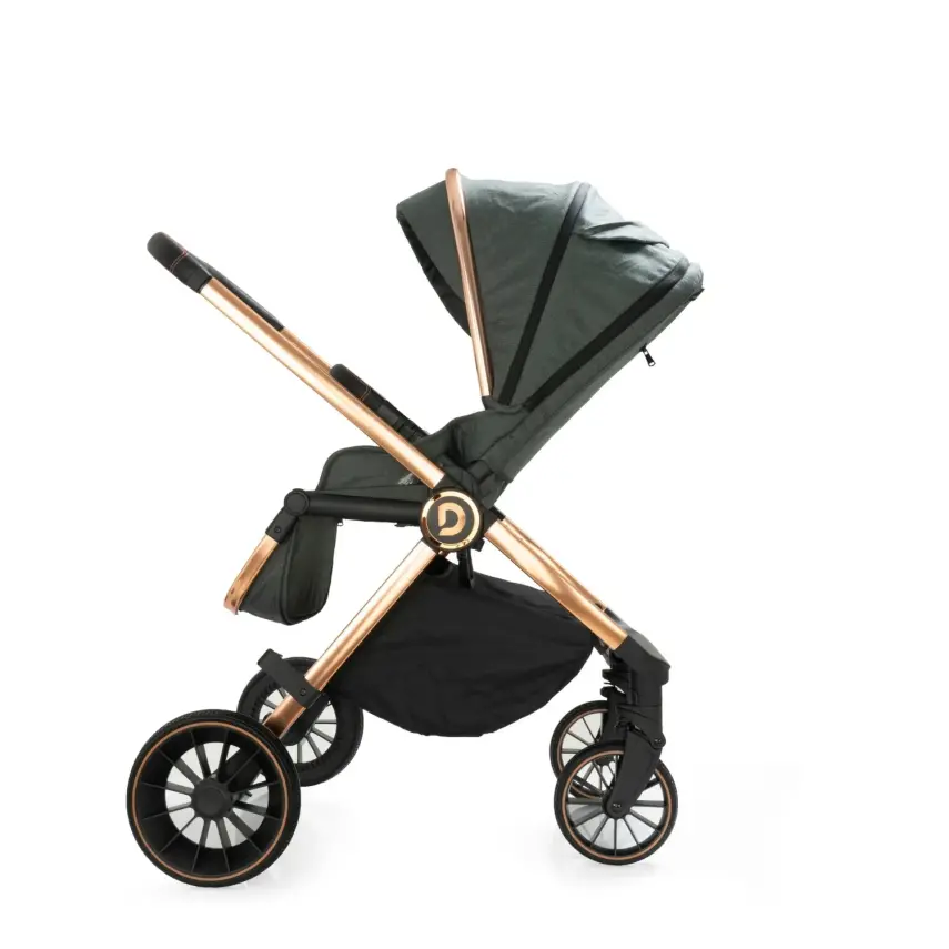 Duux Pro Max2  I-Size Çift Yönlü Kolay Katlanabilen Su Geçirmeyen Travel Sistem-Seyahat Sistem Bebek Arabası Yağmurluk Hediyeli Green - 21