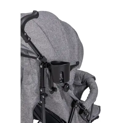 Duux Siena 0-3 Yaş Hafif Puset Baston Bebek Arabası Tam Yatar – Ön Barlı Gri - 13