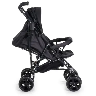 Duux Siena 0-3 Yaş Hafif Puset Baston Bebek Arabası Tam Yatar – Ön Barlı  Siyah - 6