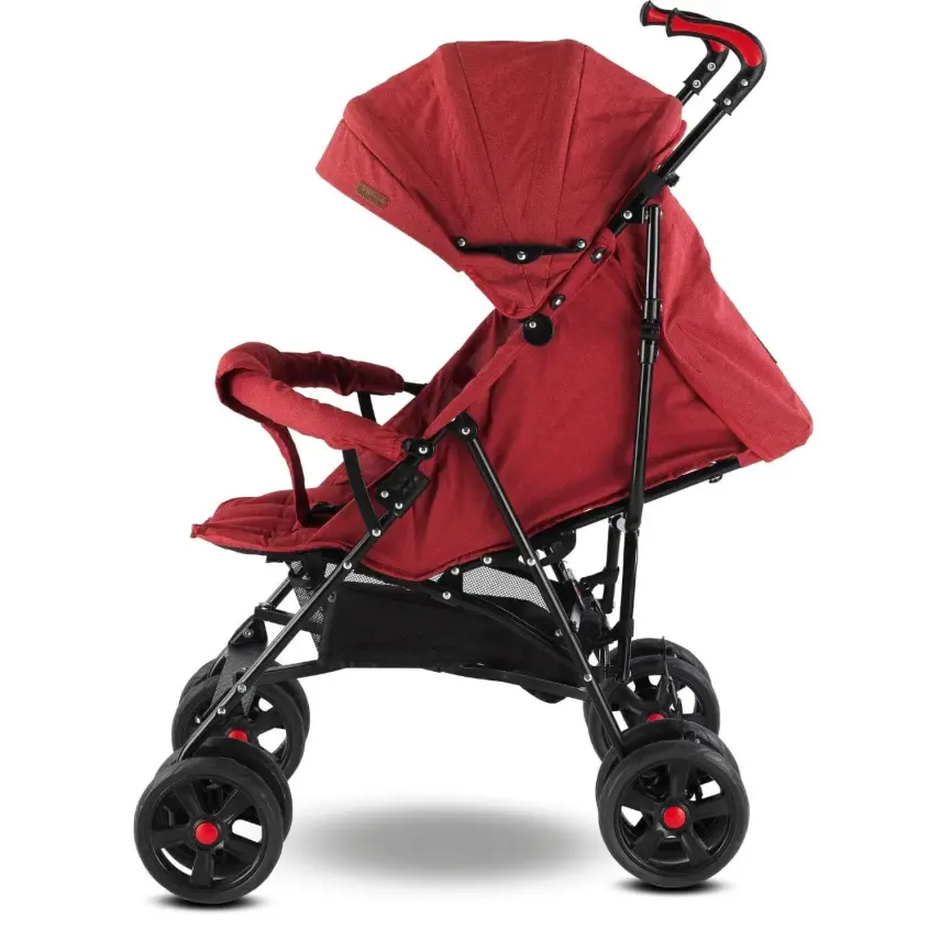Duux Siena Hafif 15 Kg Kadar Taşıma Kapasiteli Doğumdan 3 Yaşına Kadar Kullanılabilen Baston Bebek Arabası Kırmızı - 2