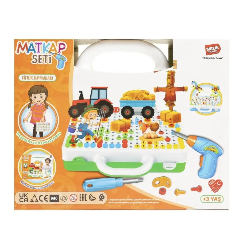 Eğitici Matkap Seti Çiflik Hayvanları 3D Stem Creative - 7