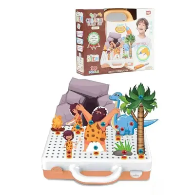 Eğitici Matkap Seti Dinozorlar 3D Stem Creative - 4