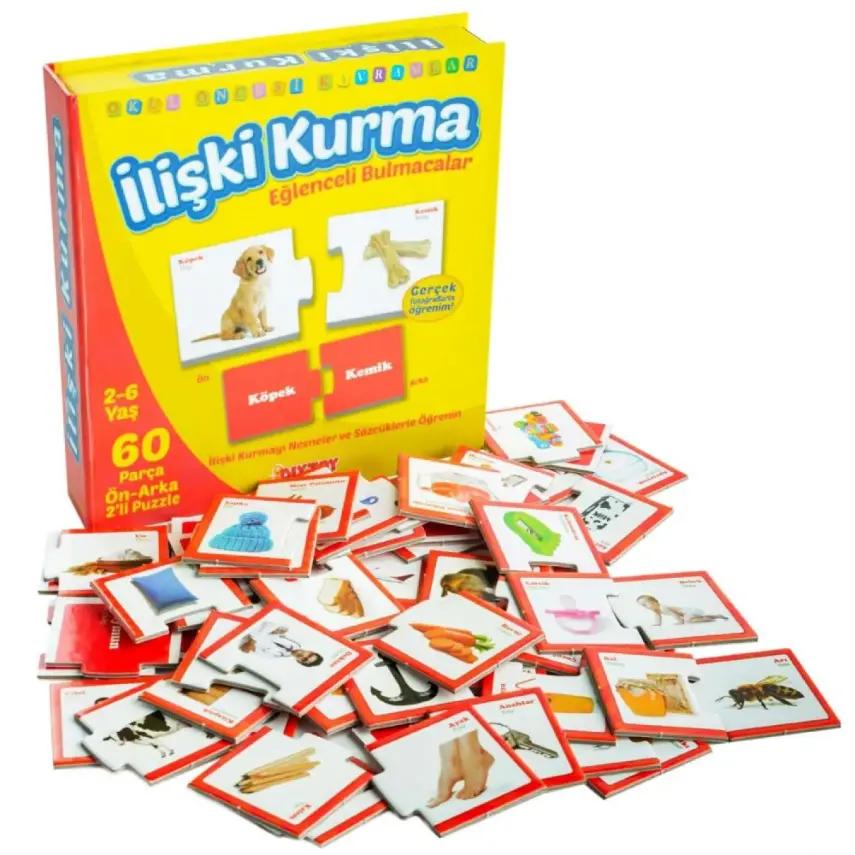 Eğlenceli İlişki Kurma Puzzle Gerçek Resim - 1