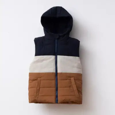 Ella Bonna Şişme Yelek Parçalı Lacivert