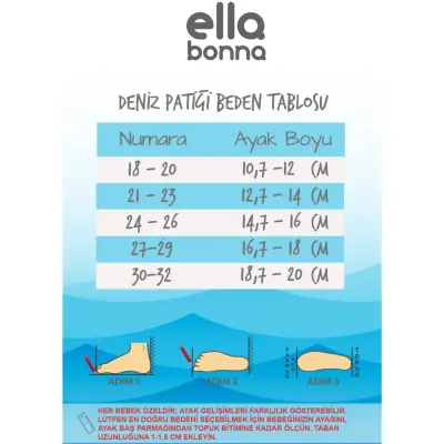 Ella Bonna Unisex Deniz Patiği Kaydırmaz Taban Yunus Balığı - 2