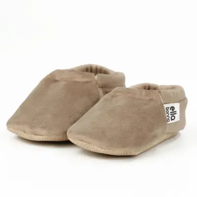 Ella Bonna Unisex Patik Kadife Kaydırmaz Taban Vizon