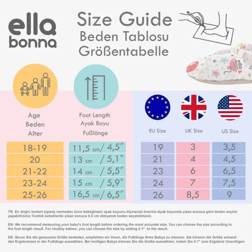 Ella Bonna Unisex Patik Kaydırmaz Taban Rainbow - 14