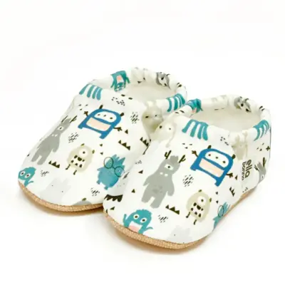 Ella Bonna Unisex Patik Kaydırmaz Taban Sevimli Canavarlar