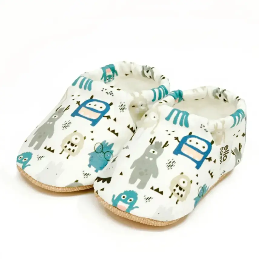 Ella Bonna Unisex Patik Kaydırmaz Taban Sevimli Canavarlar - 6