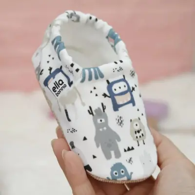 Ella Bonna Unisex Patik Kaydırmaz Taban Sevimli Canavarlar - 16