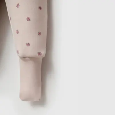 Ella Bonna Uyku Tulumu Çoraplı 2,5 Tog Bej Flowers - 11