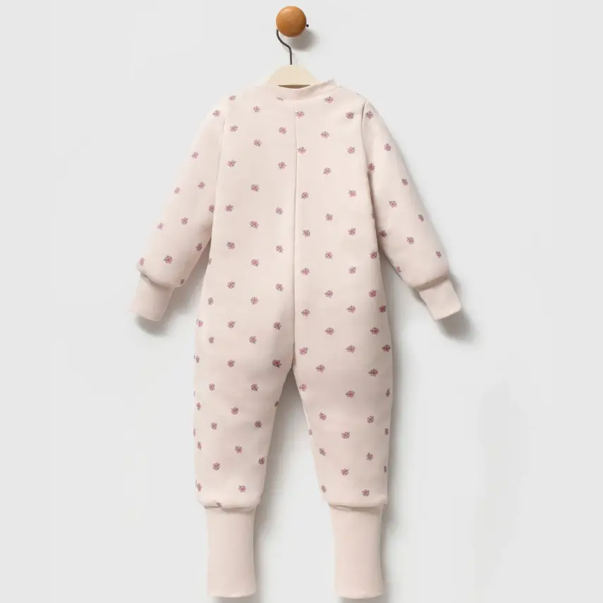 Ella Bonna Uyku Tulumu Çoraplı 2,5 Tog Bej Flowers - 21