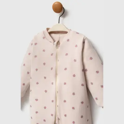 Ella Bonna Uyku Tulumu Çoraplı 2,5 Tog Bej Flowers - 22