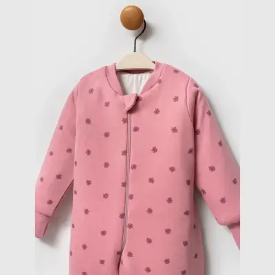 Ella Bonna Uyku Tulumu Çoraplı 2,5 Tog Mürdüm Flowers - 4