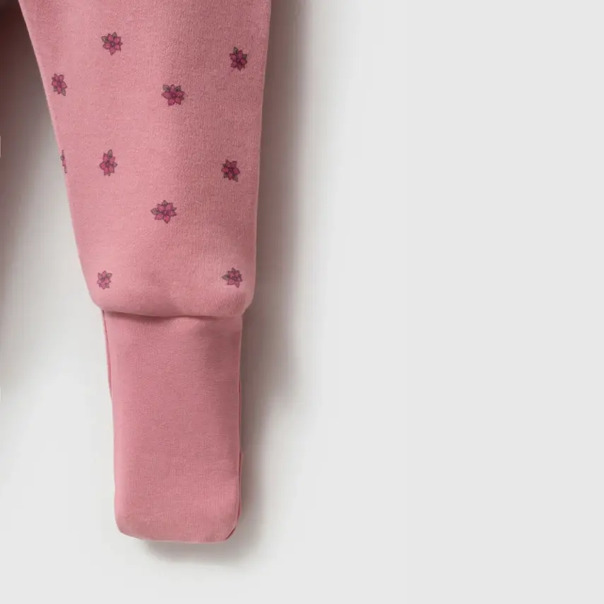 Ella Bonna Uyku Tulumu Çoraplı 2,5 Tog Mürdüm Flowers - 13