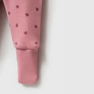 Ella Bonna Uyku Tulumu Çoraplı 2,5 Tog Mürdüm Flowers - 4