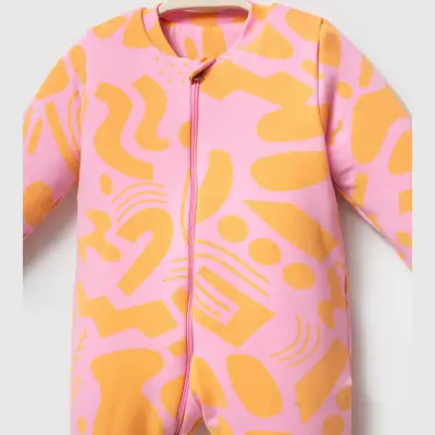 Ella Bonna Uyku Tulumu Çoraplı 2,5 Tog Pembe - Turuncu - 3