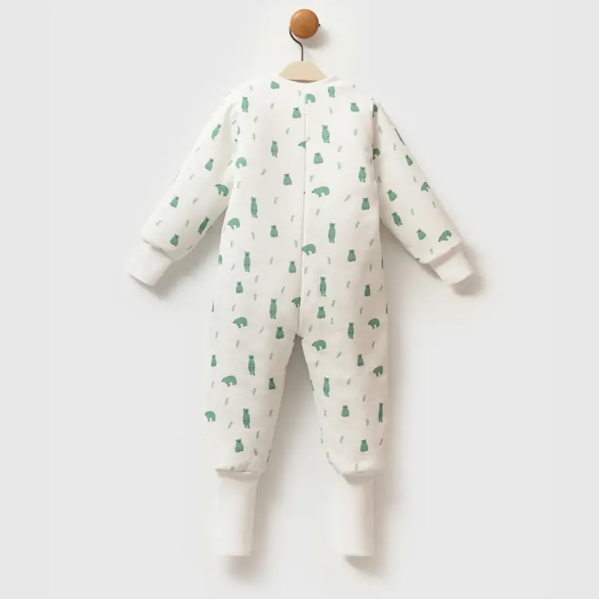 Ella Bonna Uyku Tulumu Çoraplı 2,5 Tog Yeşil Ayıcık - 15