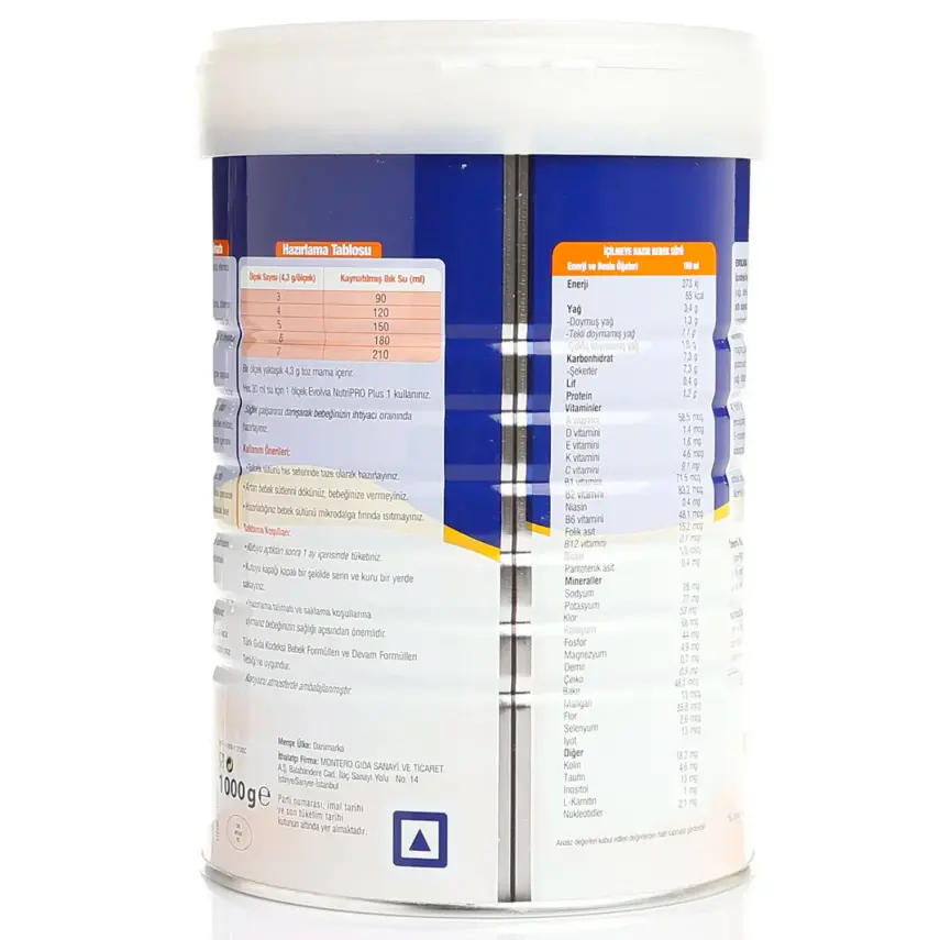 Evolvia Nutripro Plus 1 Devam Sütü 1000 Gr - 14