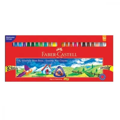 Faber-Castell Silinebilir Mum Boya 25 Renk