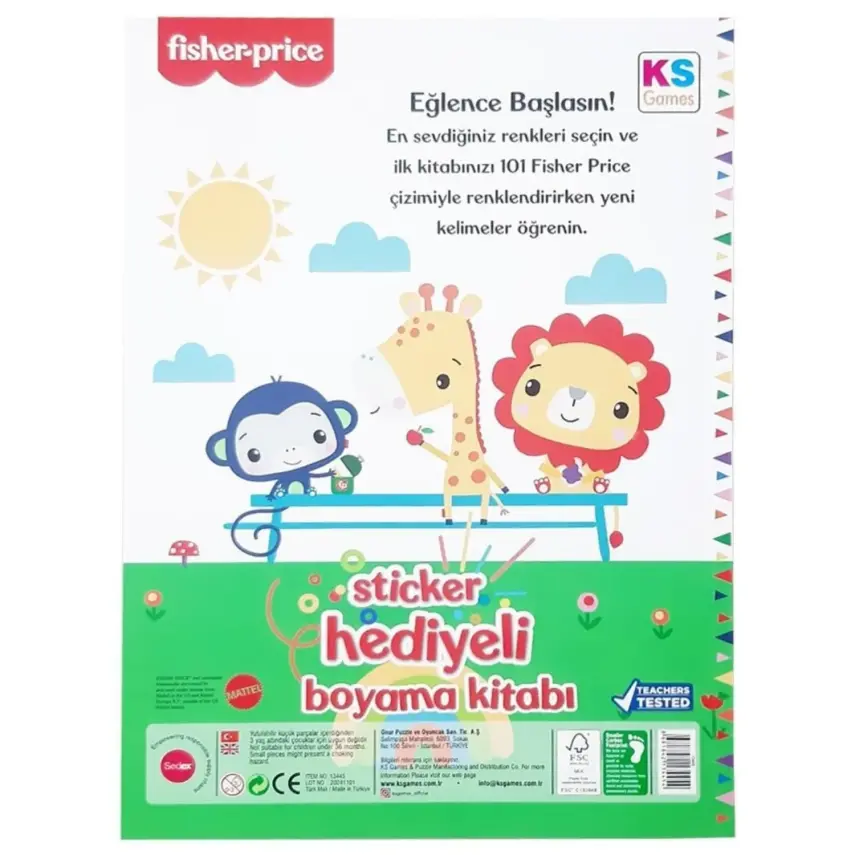 Fısher Prıce 101 İlk Çizimlerim Türkçe - 2