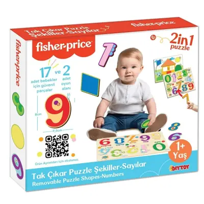 Fisher Price Tak Çıkar Puzzle Şekiller Sayılar