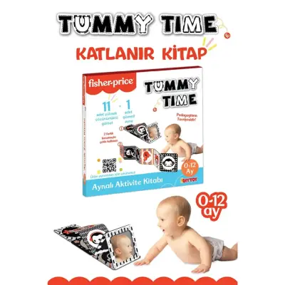 Fisher Price Tummy Time Aynalı Aktivite Kitabı - 2