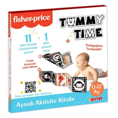 Fisher Price Tummy Time Aynalı Aktivite Kitabı