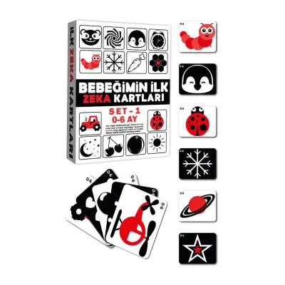 Flash Kart Erken Eğitim Zeka Kartları 0-6 Ay (1)