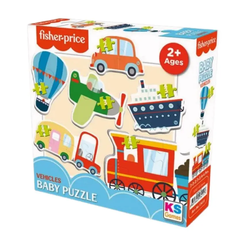 Fsiher Price Baby Puzzle Vehicles 6İn1 18 Parça - 1
