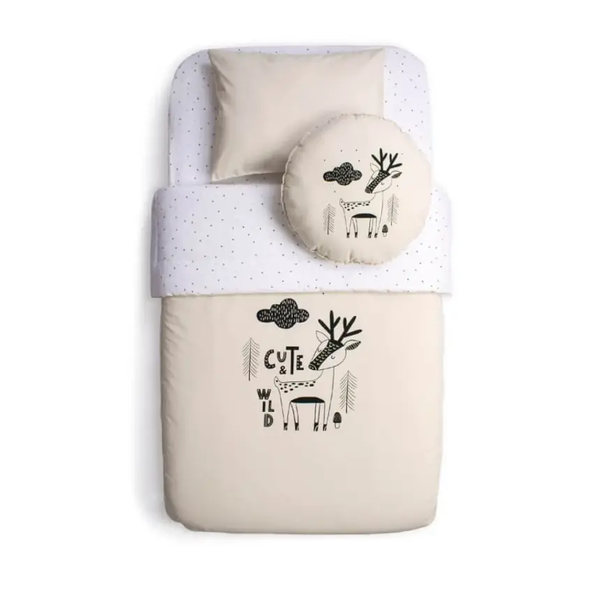 Funna Baby Cute & Wild Nevresim Takımı 100x150cm Bej - 1