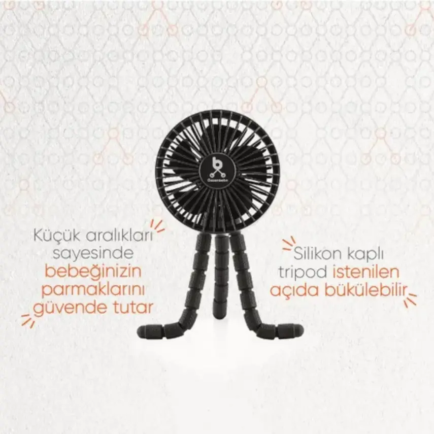 Gezenbebe Çok Fonksiyonlu Bebek Arabası Fanı - 3