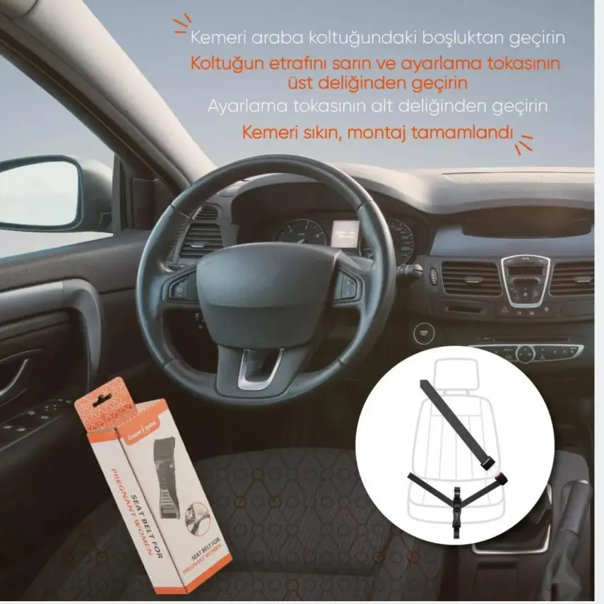 Gezenbebe Hamilelik Emniyet Kemeri Ayarlayıcısı - 7