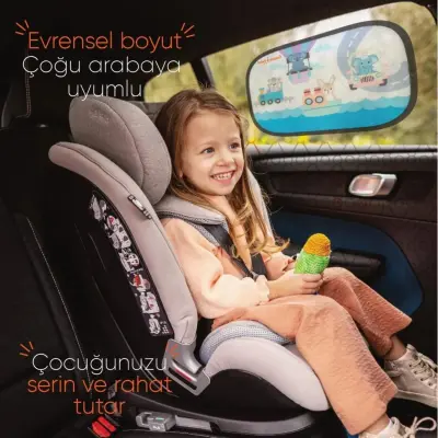 Gezenbebe Hero Araba İçin Bebek Güneşliği - 5