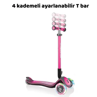 Globber Elite Deluxe Işıklı Scooter Pembe - 6