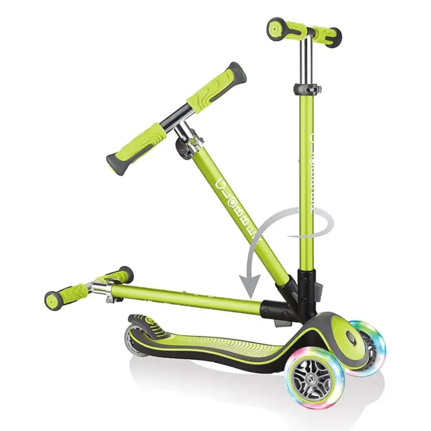 Globber Elite Deluxe Işıklı Scooter Yeşil - 2