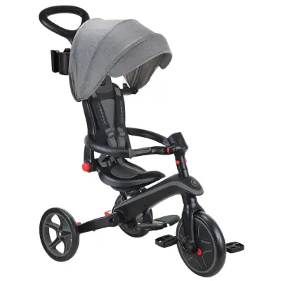 Globber Explorer 4in1 Katlanabilir Bisiklet - Siyah/Gri - 1