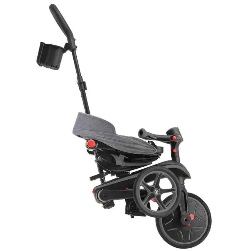 Globber Explorer 4in1 Katlanabilir Bisiklet - Siyah/Gri - 10